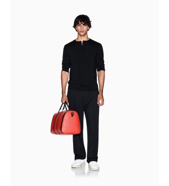 A|X Armani Exchange T-shirt Serafino preta