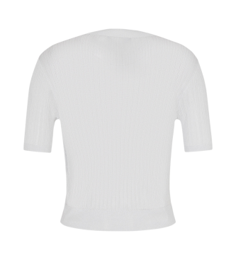 Armani Exchange Camiseta de manga corta tipo crewneck blanco