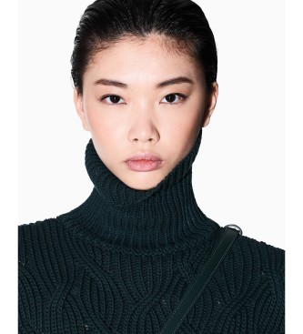 A|X Armani Exchange Groene grof gebreide trui