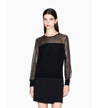 A|X Armani Exchange Trui Regular Fit zwart
