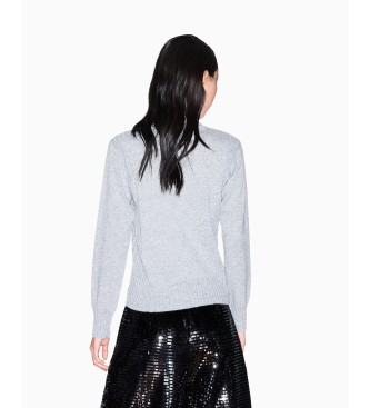 A|X Armani Exchange Camisola de gola alta cinzenta