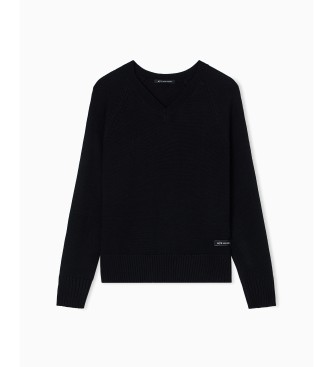 A|X Armani Exchange V-neck jumper black