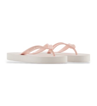 Armani Exchange Flipflops med rosa logotyp 