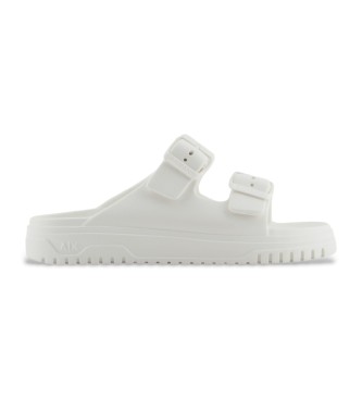 Armani Exchange Chanclas con construccin mono-bloc blanco