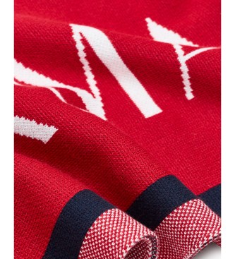 A|X Armani Exchange Echarpe logo xl rouge