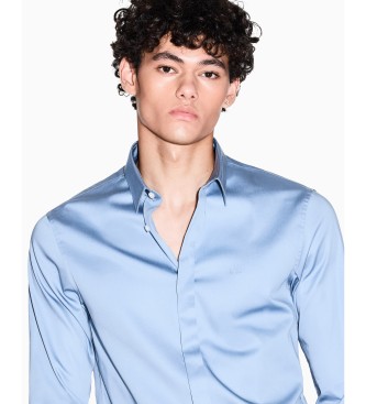 A|X Armani Exchange Koszula Slim Fit niebieska