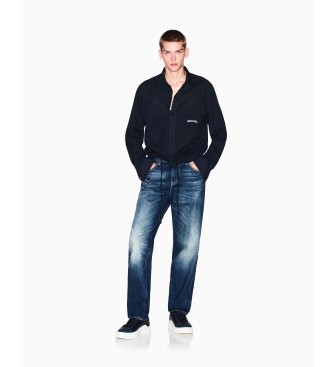 Armani Exchange Skjorta med fickor marinbl