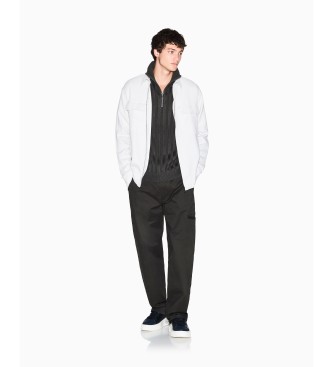 A|X Armani Exchange Full Zip shirt off-white