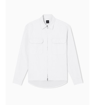 A|X Armani Exchange Full Zip shirt off-white