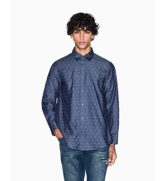 A|X Armani Exchange Navy jacquard shirt