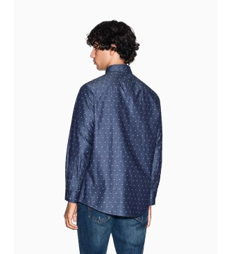 A|X Armani Exchange Navy jacquard shirt