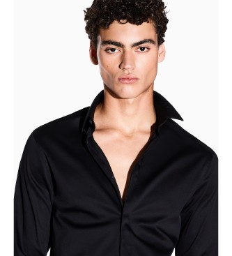 A|X Armani Exchange Długa koszula w kolorze czarnym