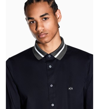A|X Armani Exchange Navy Block Shirt