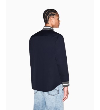 A|X Armani Exchange Navy Block Shirt