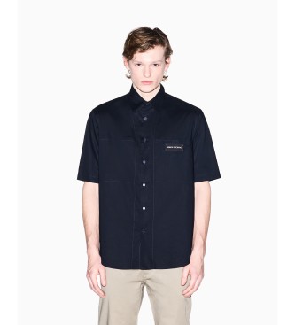 A|X Armani Exchange Navy Boxy Shirt