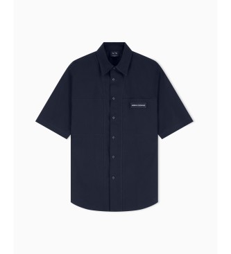 A|X Armani Exchange Navy Boxy Shirt