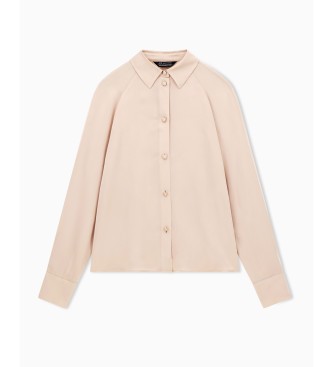A|X Armani Exchange Beige satinskjorta