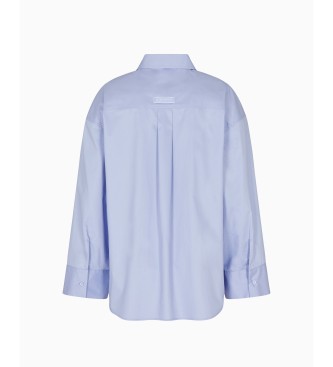 AIX Armani Exchange Niebieska koszula oversize