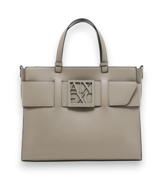 Armani Exchange Point taupe bag