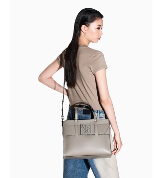 Armani Exchange Point taupe bag