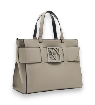 Armani Exchange Point taupe bag