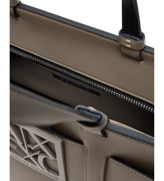 Armani Exchange Point taupe bag