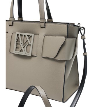 Armani Exchange Point taupe bag