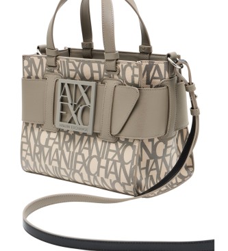 A|X Armani Exchange Saco bege com logtipo