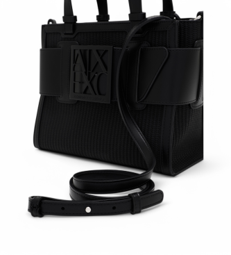 Armani Exchange Saco de compras preto