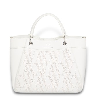 Armani Exchange Bolso shopping blanco