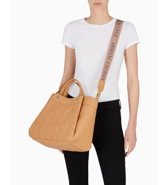 Armani Exchange Brun shoppingvska