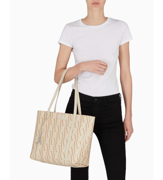 Armani Exchange Beige shoppingvska
