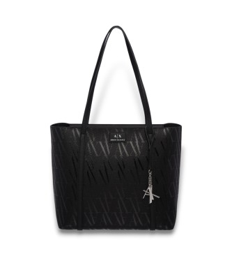 Armani Exchange Schwarze Shopper-Tasche