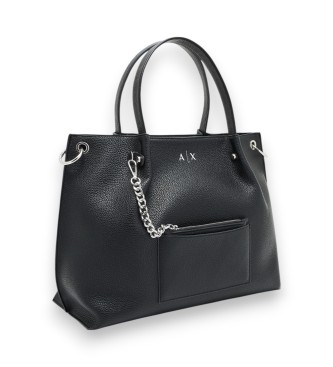 Armani Exchange Black Chain Handbag