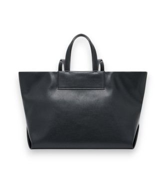 A|X Armani Exchange Shoppingv�ska med dubbel logotyp svart