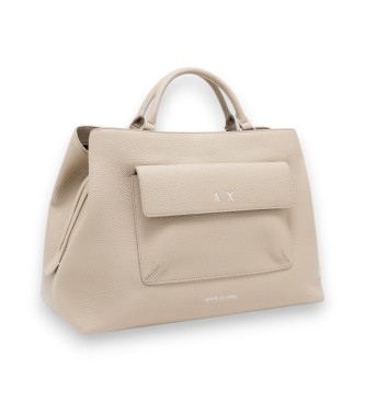 A|X Armani Exchange Sac � main avec bandouli�re et logo beige