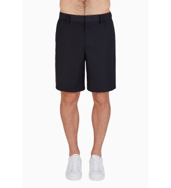 Armani Exchange Navy elasticated waist shorts