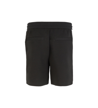 Armani Exchange Black elasticated waist shorts