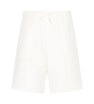 Armani Exchange Short cintura elstica blanco