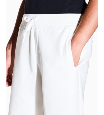 A|X Armani Exchange Bonded Bermuda shorts white