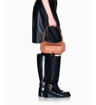 A|X Armani Exchange Brown baguette handbag