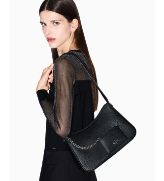 Armani Exchange Black Chain Handbag