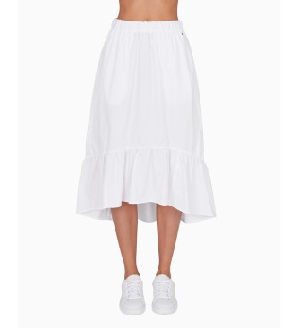 Armani Exchange Falda midi blanco