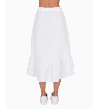 Armani Exchange Falda midi blanco