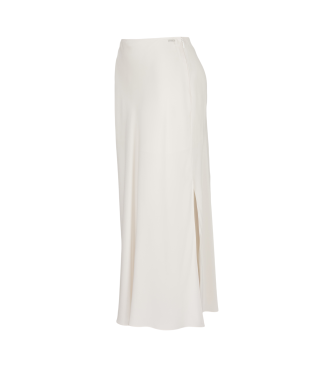 Armani Exchange White midi skirt