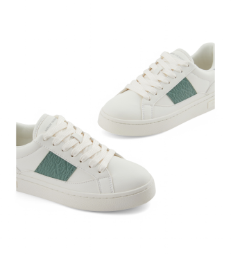 Armani Exchange Sapatos com sola reforada em forma de copo branco