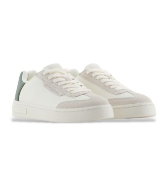 Armani Exchange White logo trainers