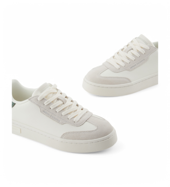 Armani Exchange White logo trainers