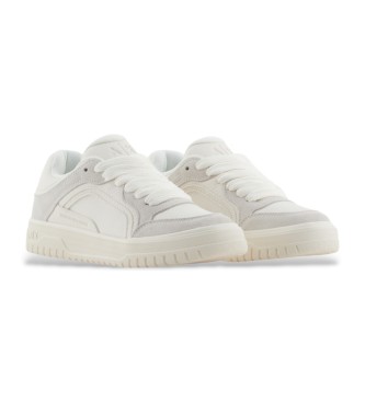 Armani Exchange White logo trainers