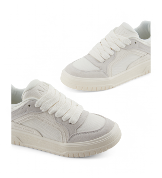 Armani Exchange White logo trainers